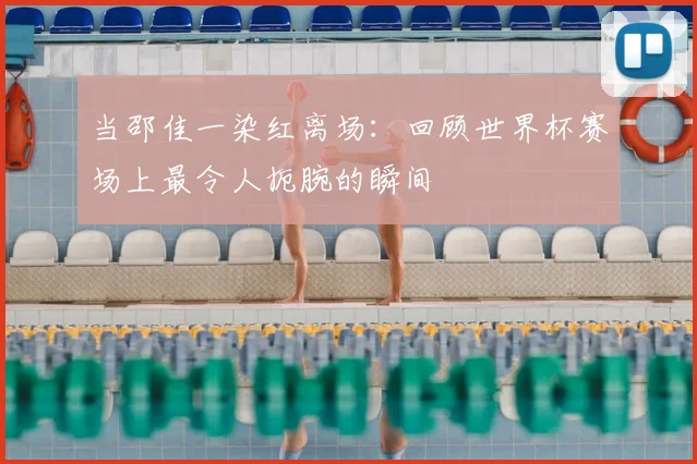 当邵佳一染红离场:回顾世界杯赛场上最令人扼腕的瞬间